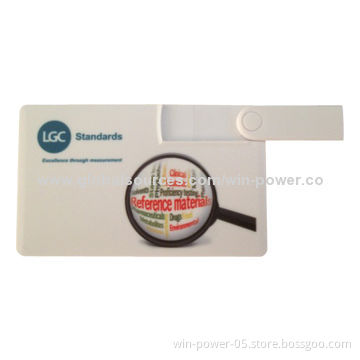 Card-shaped USB Flash Drive, Large Area to Print Your Logo, Full Capacity from 1-128GB